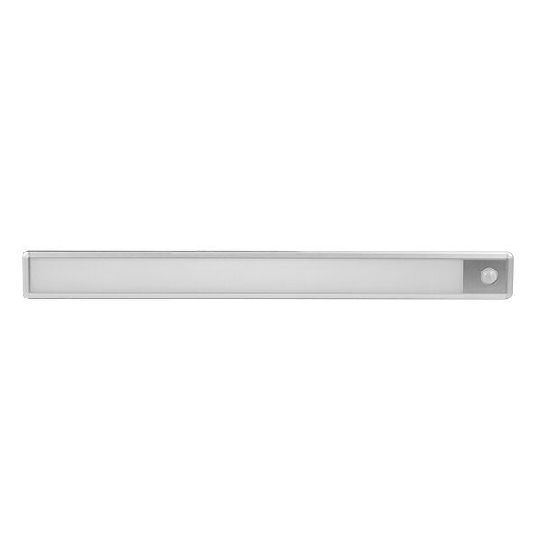LED Schrankleuchte mit Bewegungsmelder, 1,5 W, 24 cm, 100 lm, 3000 K (warmweiß), silber.