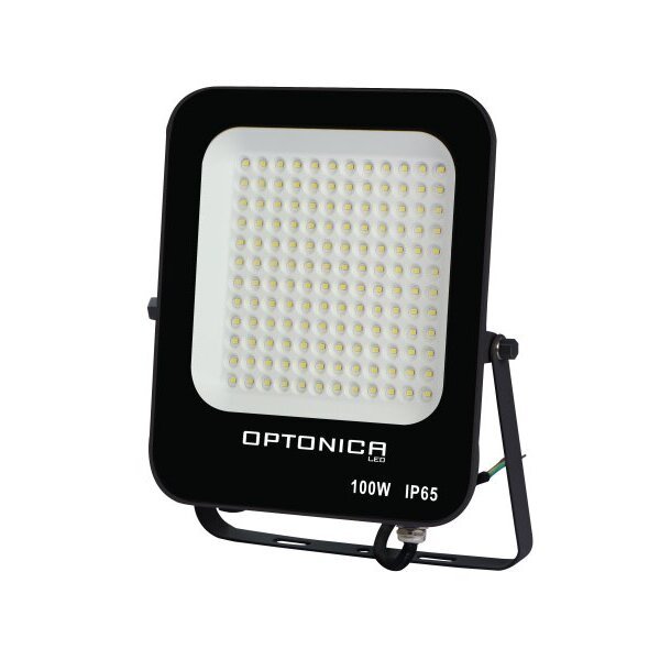 LED-SMD-Fluter, 100 W, 9000 lm, IP65, schwarz, 2700 K.