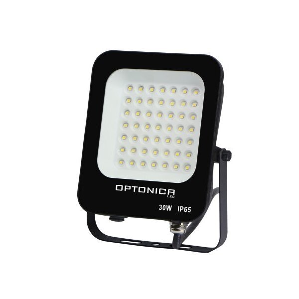LED-SMD-Fluter, 30 W, 2700 lm, IP65, schwarz, 2700 K.