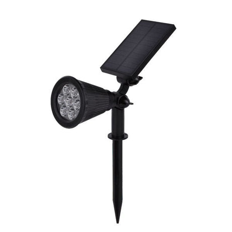 LED Solar-Gartenspot, mit Spieß, 1,5 W, blaues Licht.