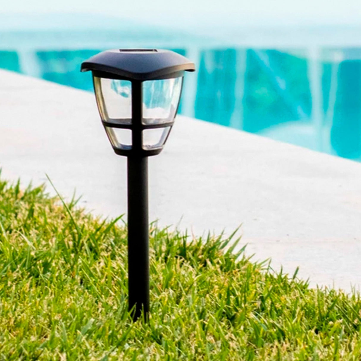 LED-Solargartenleuchte mit Spieß, 0,06 W, 6500 K.