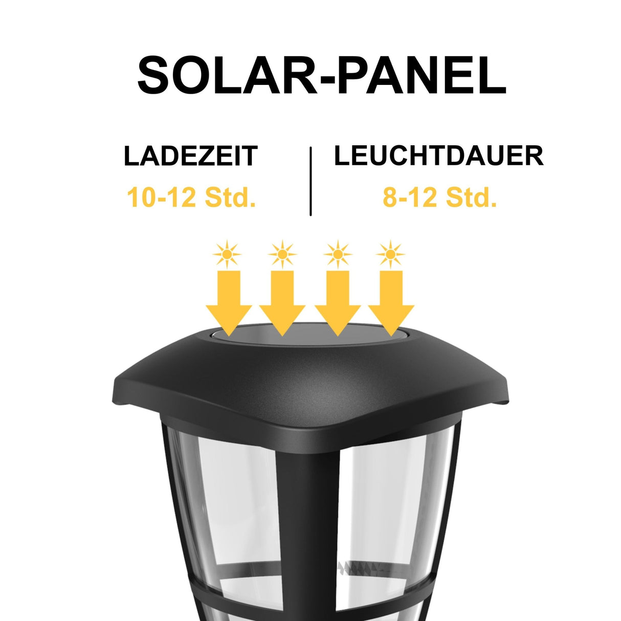 LED-Solargartenleuchte mit Spieß, 0,06 W, 6500 K.