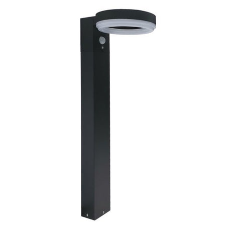 LED-Solarleuchte, Erdspießwegeleuchte 6 W, Bewegungsmelder, rund.