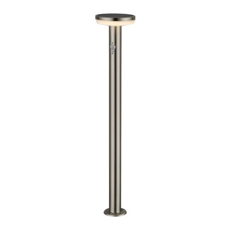 LED-Solarleuchte, Sockelwegeleuchte, 4,4 W, Bewegungsmelder, rund.