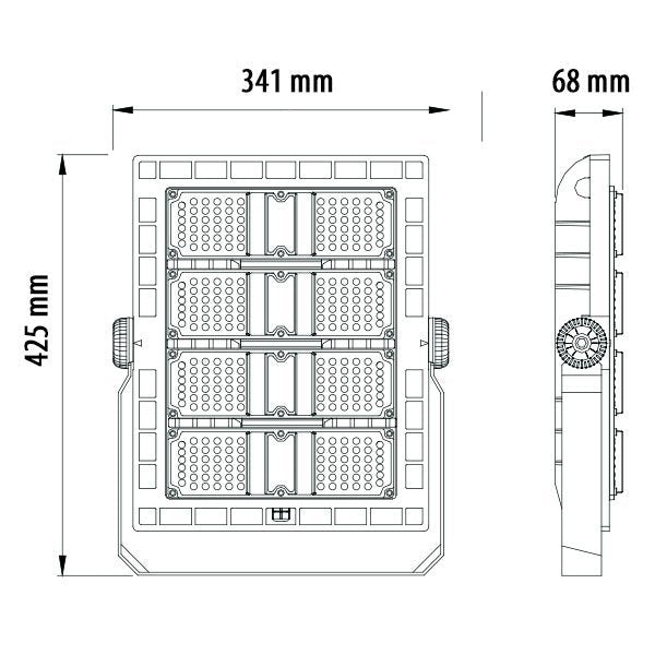 LED-Stadion-Fluter, 240W, 100-240V, 5700K, IP65.