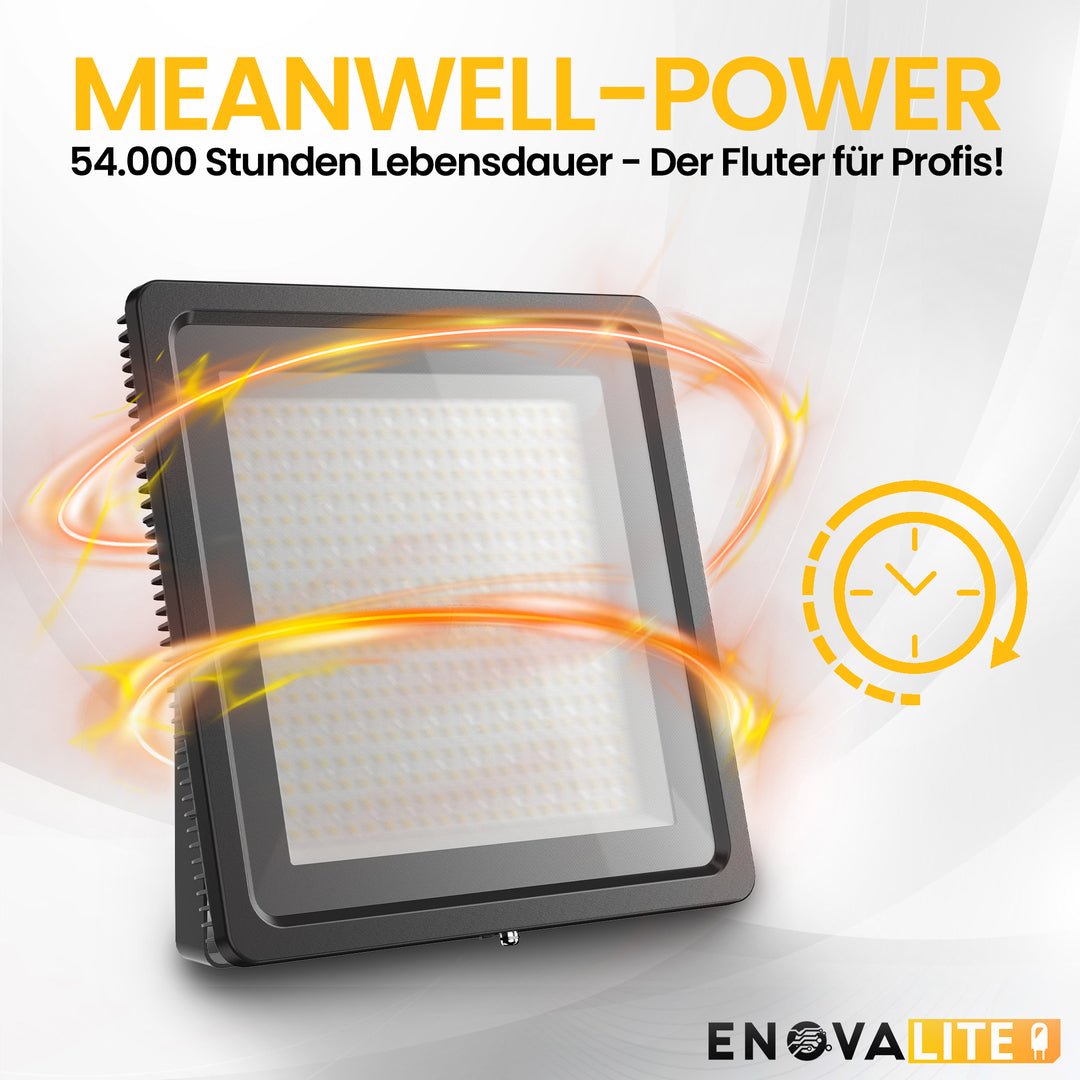 LED Stadion Fluter PRO, 500 W, 5000 K (neutralweiß), 60000 lm, IP65, Meanwell Driver, LUMILEDS LED.