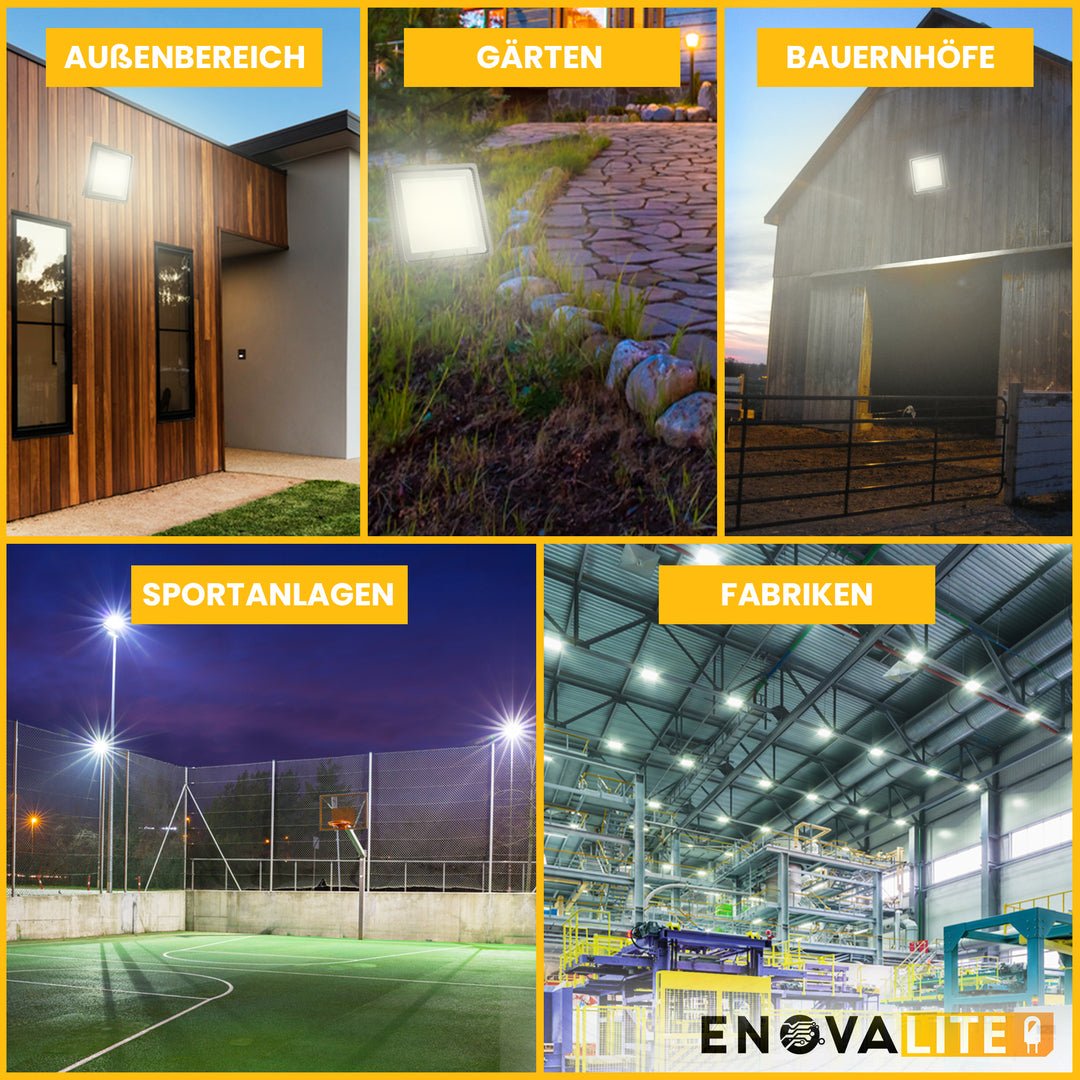 LED Stadion Fluter PRO, 500 W, 5000 K (neutralweiß), 60000 lm, IP65, Meanwell Driver, LUMILEDS LED.