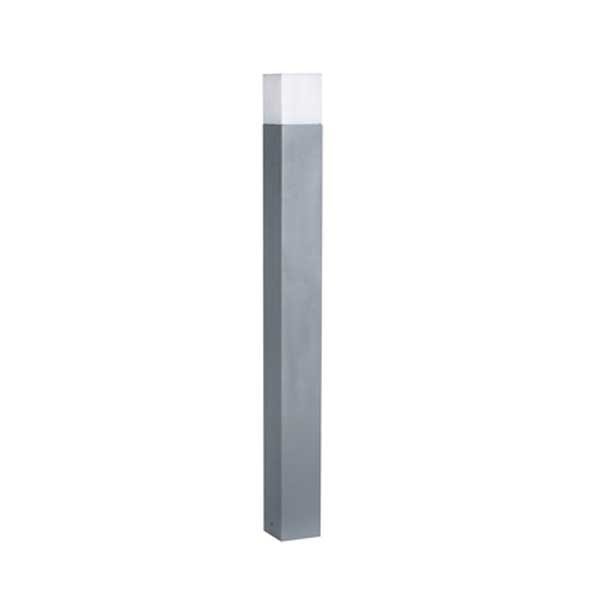 LED Standleuchte für den Außenbereich, IP54, 100 cm, für E27-Leuchtmittel, grau.