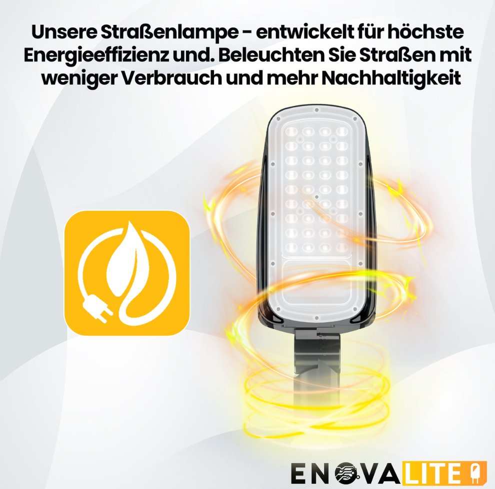 LED-Straßenleuchte, 100 W, 14000 lm, 5000 K (neutralweiß), IP65, TÜV-geprüft  Lichttechnik24.de.
