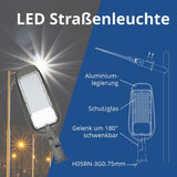 LED-Straßenleuchte, 150 W, 15000 lm, IP65, 2700 K  Lichttechnik24.de.