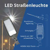 LED-Straßenleuchte, 200 W, 20000 lm, IP65, 6000 K  Lichttechnik24.de.