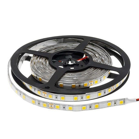 LED-Streifen, 5600 lm, 24V, weiß, 60 LEDs/m, 5m, IP65.