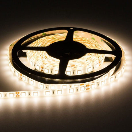 LED-Streifen, 5600 lm, 24V, weiß, 60 LEDs/m, 5m, IP65.