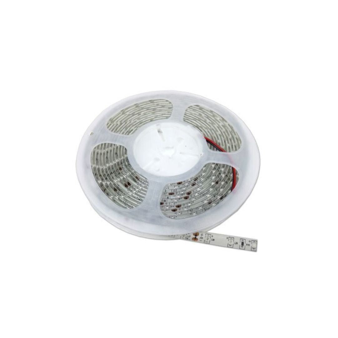 LED-Streifen, 60W, 12V, warmweiß, 120 LEDs/m, 5m, 8mm.