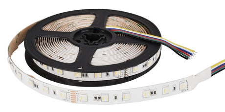 LED-Streifen, RGB und CCT, 5 Meter Länge, 60LED/m, 24 V, 12 mm.