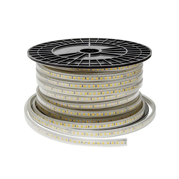 LED Stripe, 220V, warmweiß (2800K), IP44, 50m, dimmbar.