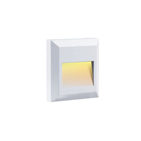 LED Stufenleuchte, 2 W, 80 lm, IP65, warmweiß (3000K), weiß, rechteckig.