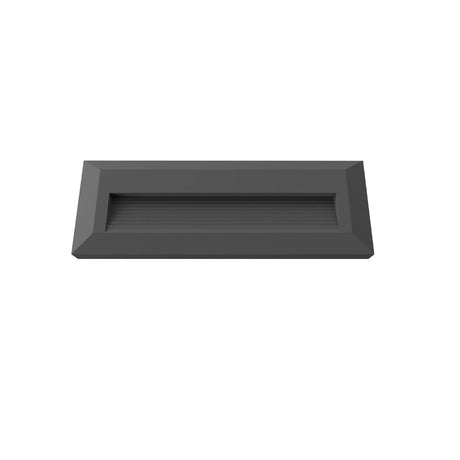 LED Stufenleuchte, 3 W, 100 lm, IP65, neutralweiß (4200K), schwarz, rechteckig.