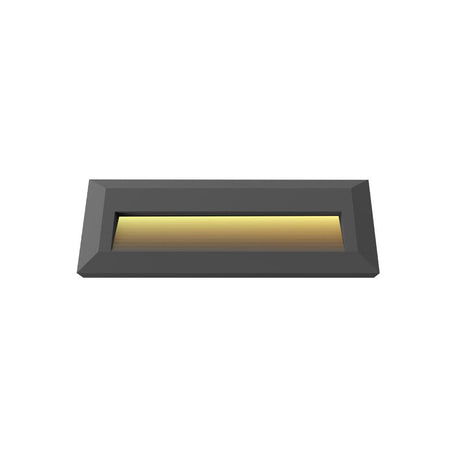 LED Stufenleuchte, 3 W, 100 lm, IP65, warmweiß (3000K), schwarz, rechteckig.