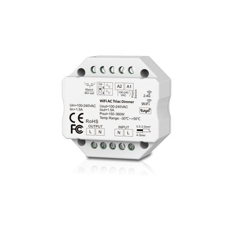 LED Triac RF u. WiFi Controller, 1,5A, 1Kanal.