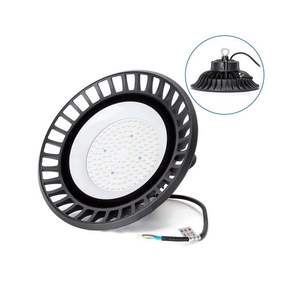 LED-UFO-HighBay-Leuchte, 100 W, 12000 lm, 4000 K, IP65.