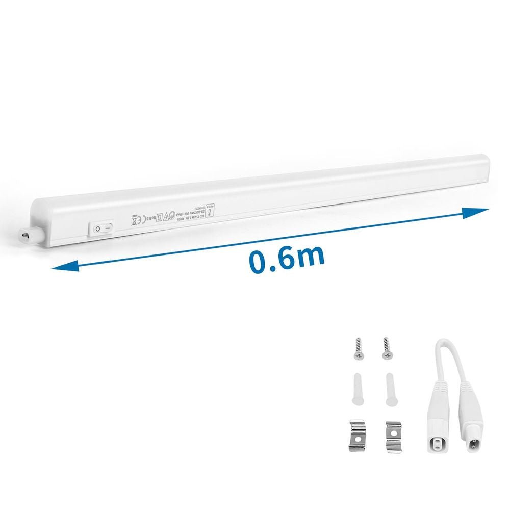 LED Unterbauleuchte, T5, 60 cm, 8 W, 960 lm, 120 lm/W, 6500 K.