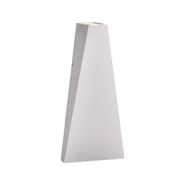 LED Wandleuchte, 6 W, 660 lm, 3000 K, IP54, grau.