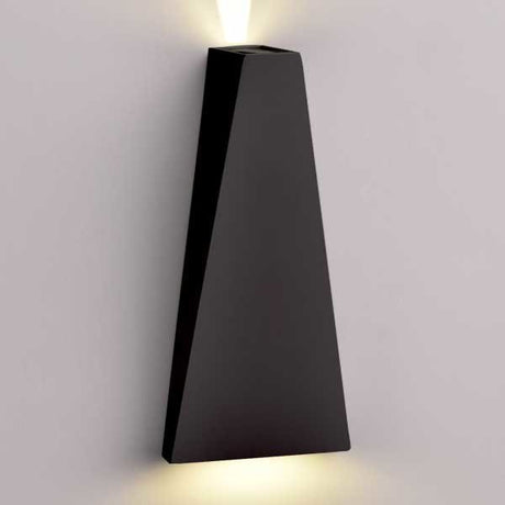 LED Wandleuchte, 6 W, 660 lm, 3000 K, IP54, schwarz.