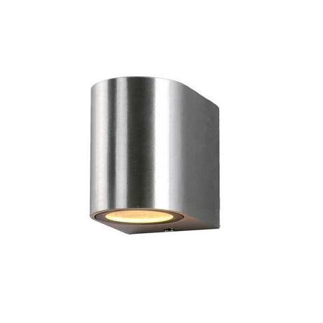 LED Wandleuchte, Aluminium, silber poliert, IP54, GU10, AC220-240V.