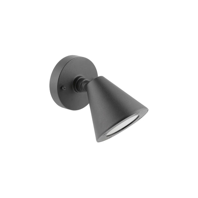 LED Wandleuchte GU10, Gartenleuchte, IP44, schwarz.