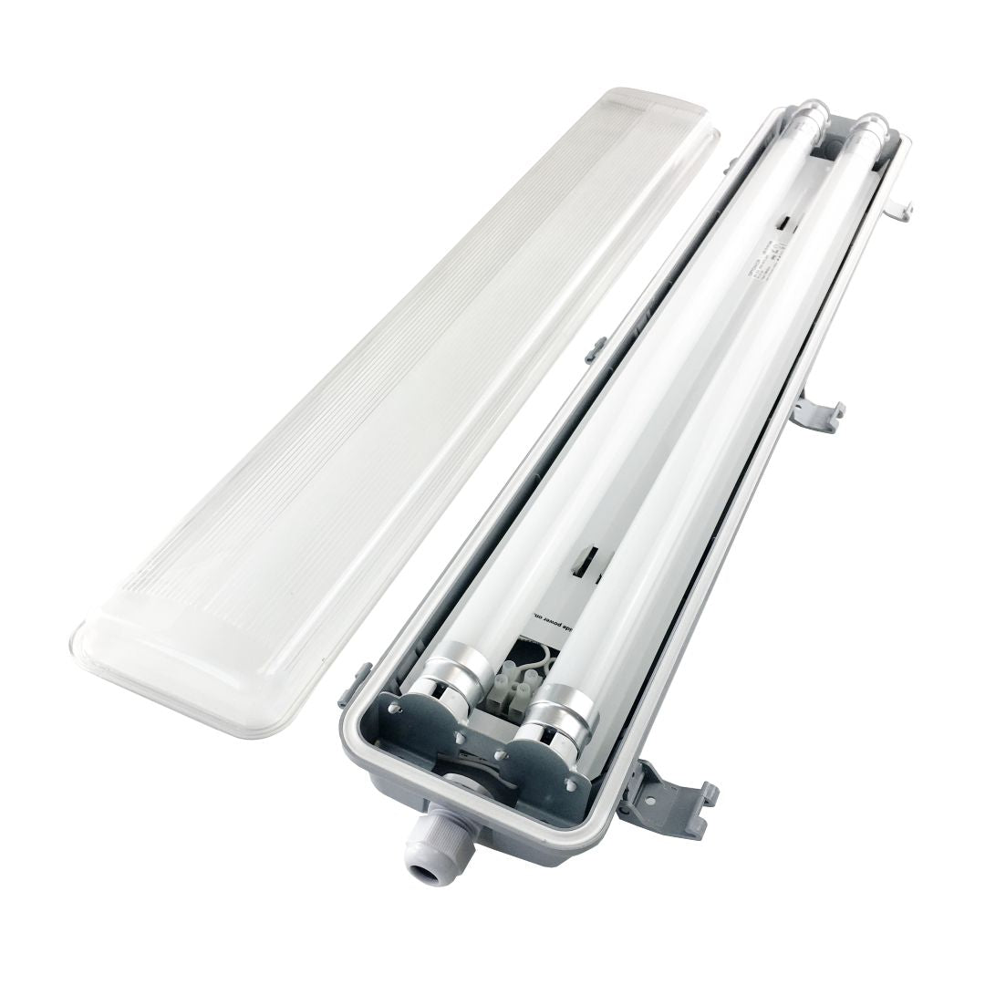 LED-Wannenleuchte, 18 W, 1600 lm, 4500 K, 68,0 cm, IP65, 2 flammig.
