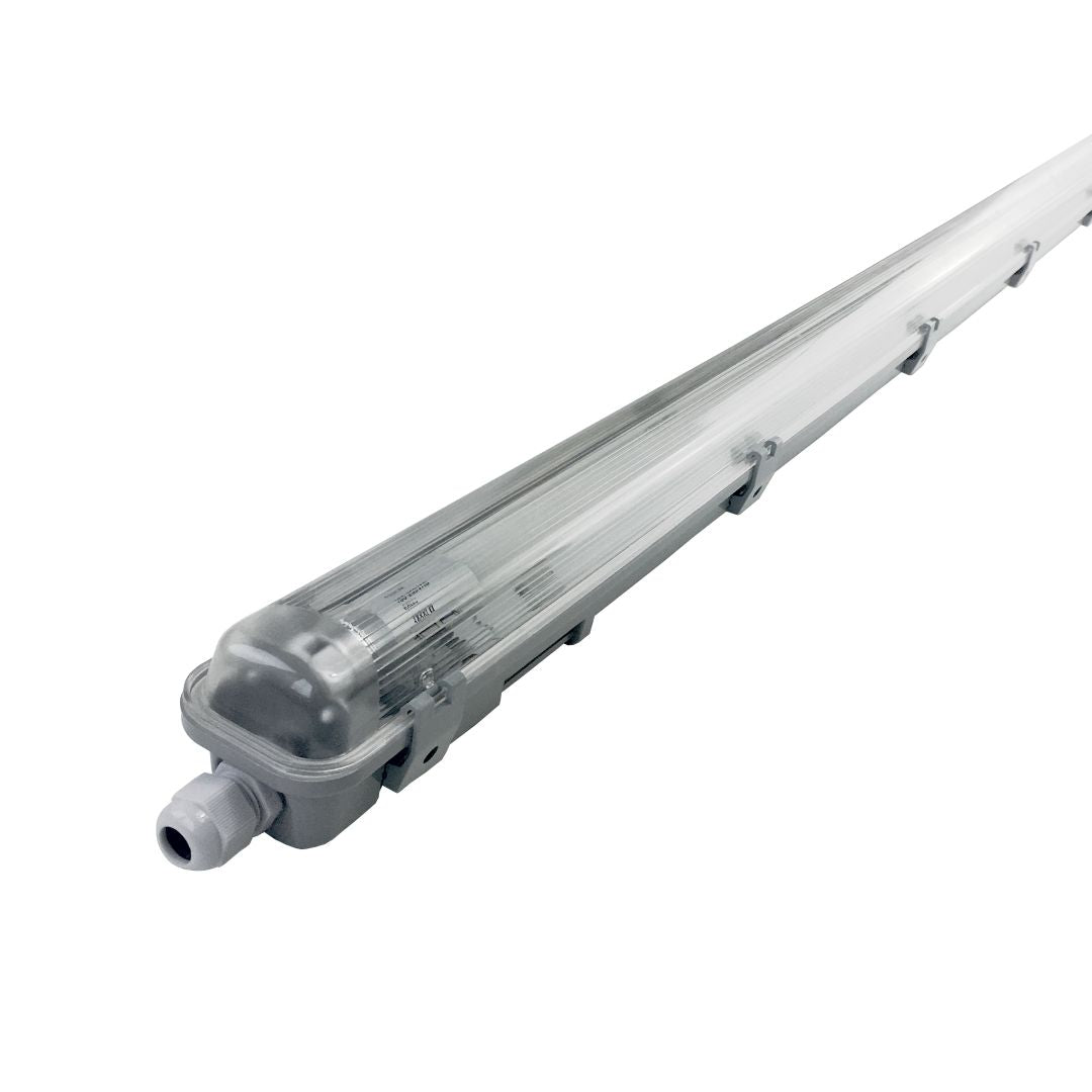 LED-Wannenleuchte, 18 W, 1600 lm, 6000 K, 128,5 cm, IP65, 1 flammig.