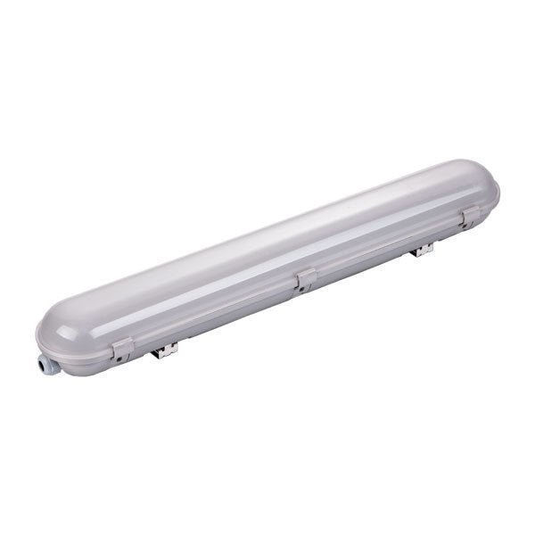 LED-Wannenleuchte IP65, 150 cm, 55 W, 4000 K, rostfreie Clips, Steckerkabeldurchführung  Lichttechnik24.de.