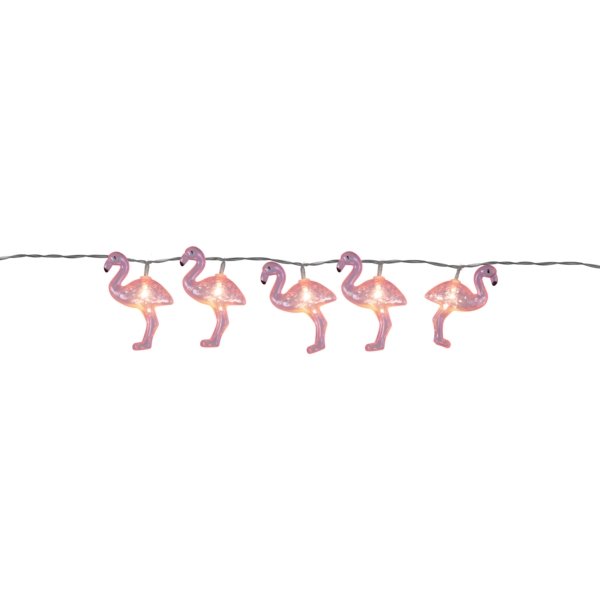 Lichterkette "Flamingo", batteriebetrieben.