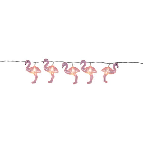 Lichterkette "Flamingo", batteriebetrieben.