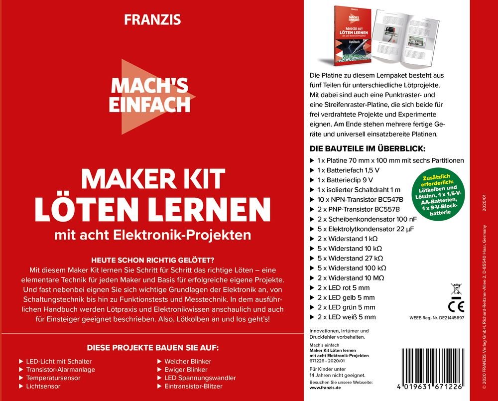 Maker Kit Löten lernen - mach's einfach.
