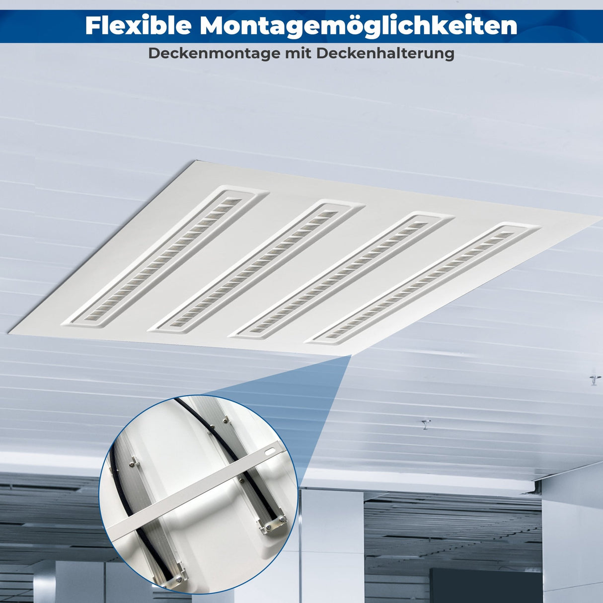 Montagerahmen für Luxula LED Panels, robust.