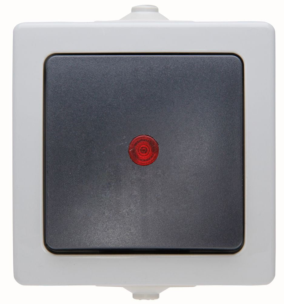 NAUTIC, Kontrollschalter, AP, grau.