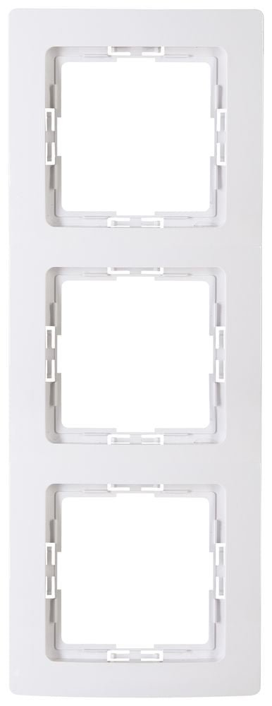 PARIS, Abdeckrahmen, 3-fach, arktisweiß.