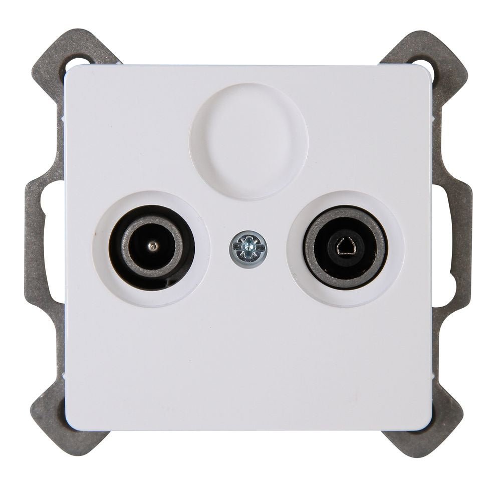 PARIS, Antennensteckdose TV/RF, UP, arktisweiß.