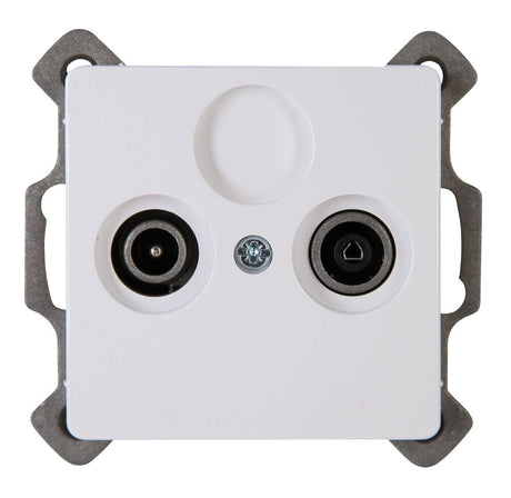 PARIS, Antennensteckdose TV/RF, UP, arktisweiß.