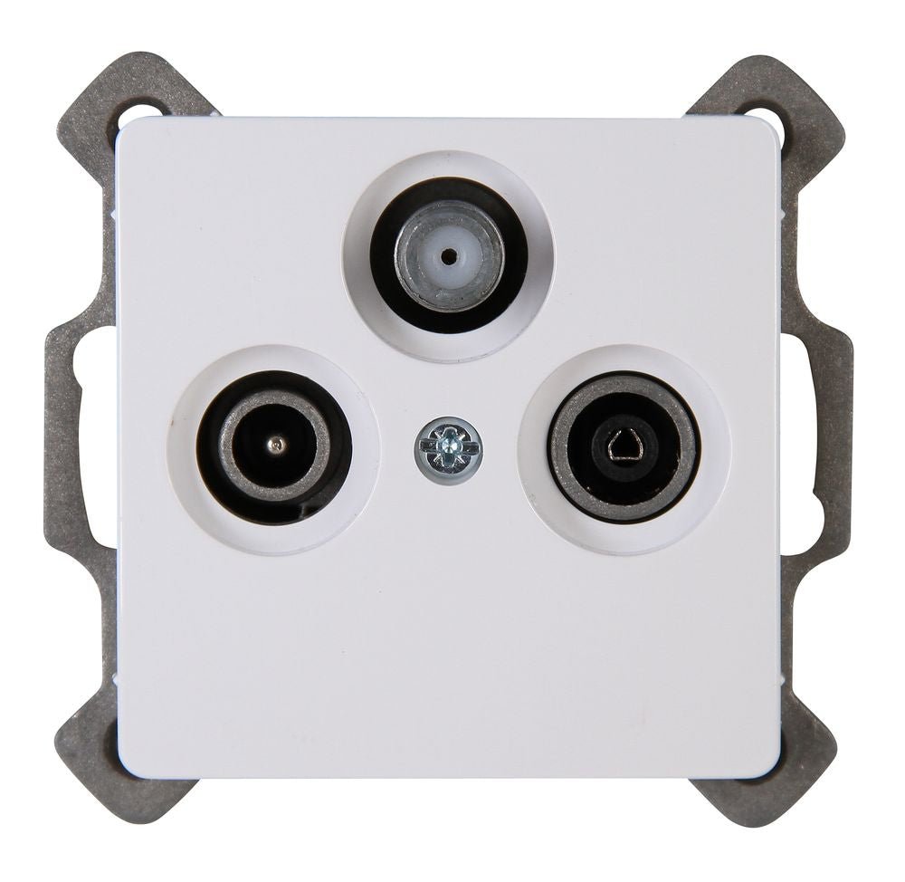 PARIS, Antennensteckdose TV/RF/SAT, digitaltauglich, UP, arktisweiß.