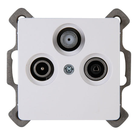 PARIS, Antennensteckdose TV/RF/SAT, digitaltauglich, UP, arktisweiß.