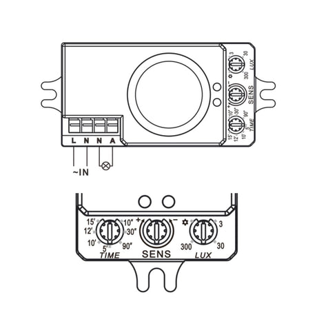 Präzisions-Bewegungsmelder mit 5.8GHz HF Radar-Funktion.