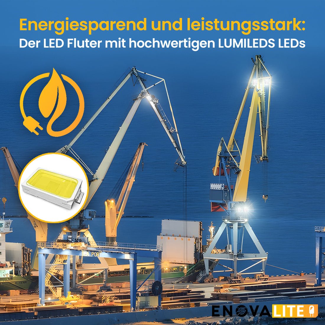 Profi Stadion Fluter, 200 W, 5000 K (neutralweiß), 26000 lm, IP66, Meanwell Driver, LUMILEDS LED.