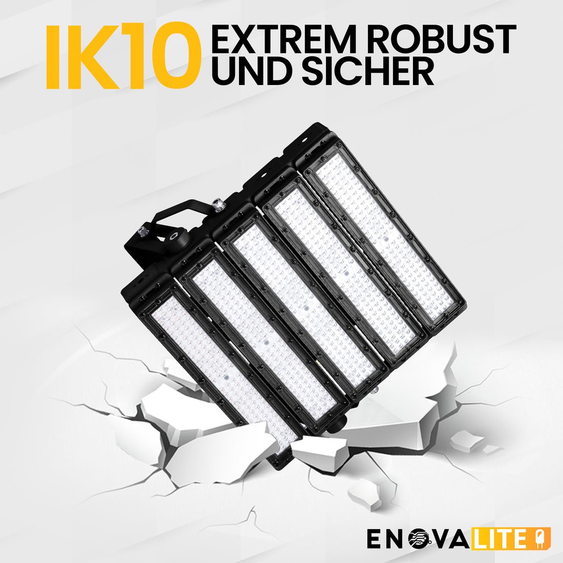 Profi Stadion Fluter, 400 W, 5000 K (neutralweiß), 52000 lm, IP66, Meanwell Driver, LUMILEDS LED.