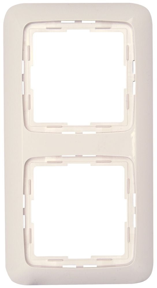 RIVO, Abdeckrahmen, 2-fach, reinweiß.