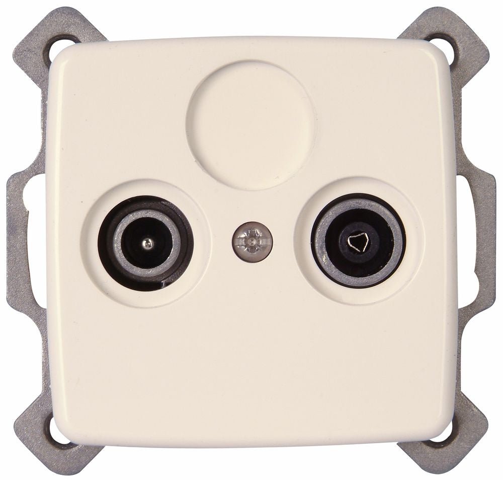 RIVO, Antennensteckdose TV/RF, UP, reinweiß.