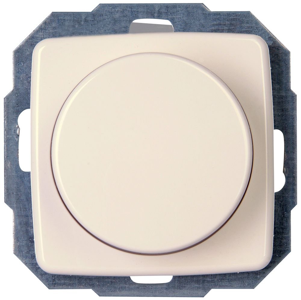 RIVO, Elektronischer Dimmer mit Druck-Wechselschalter, UP, reinweiß.