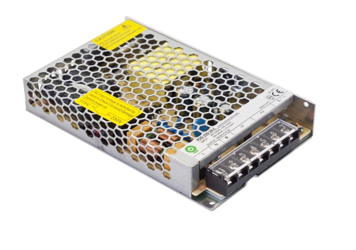 Schaltnetzteil, geschlossen, 150 W, 24 V, 6,25 A.